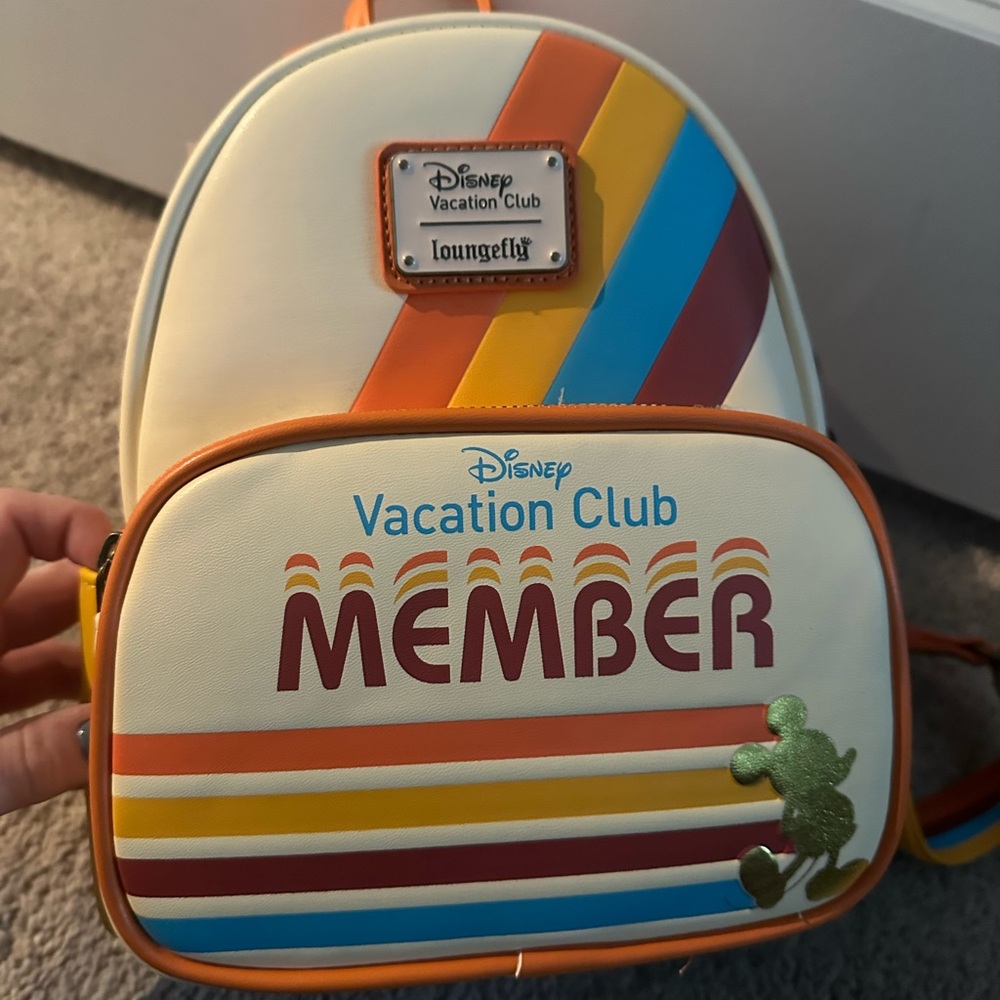 Loungefly Cream and Orange Backpack